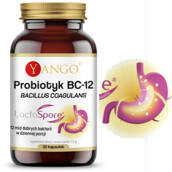 Yango PROBIOTYK BC-12 Bakterie Bacillus Coagulans 30ks IKROFLORA